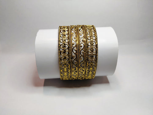 NiNi's Lace of Gold Bangle Set (ct.4)