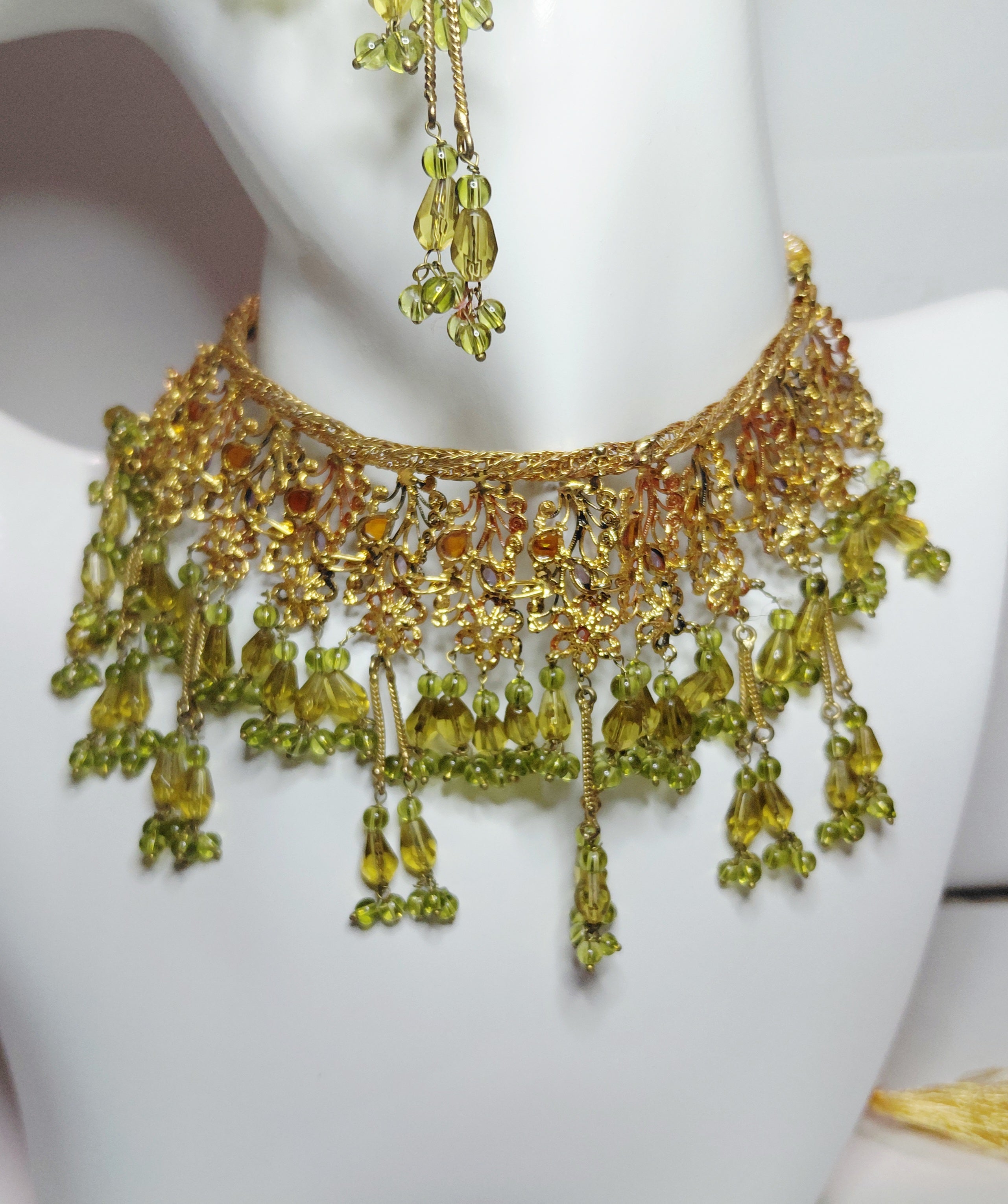 Nini’s Olive Regal Fringe Set