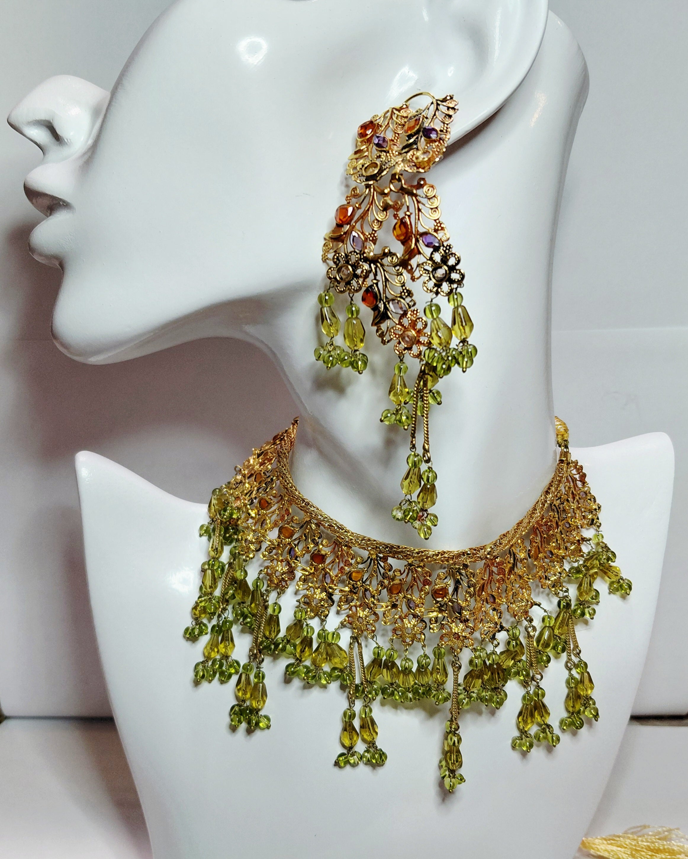 Nini’s Olive Regal Fringe Set